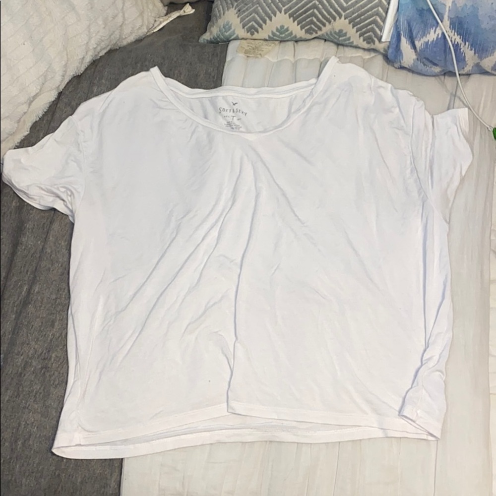 soft and sexy oversized v-neck tshirt